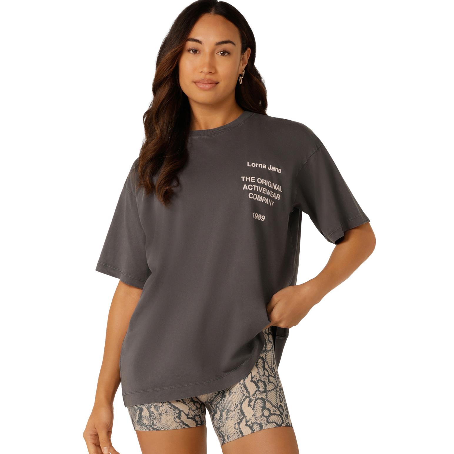 Lorna Jane Original Activewear Washed Logo T-Shirt